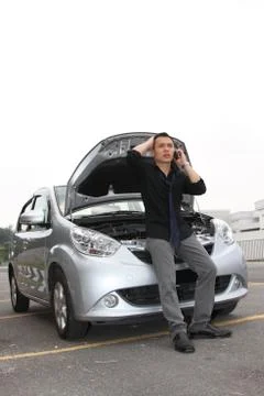 Car breakdown Stock Photos