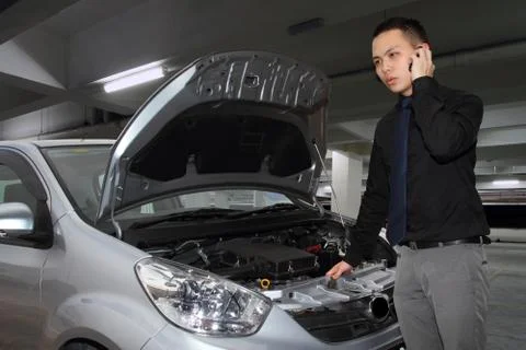 Car breakdown Stock Photos