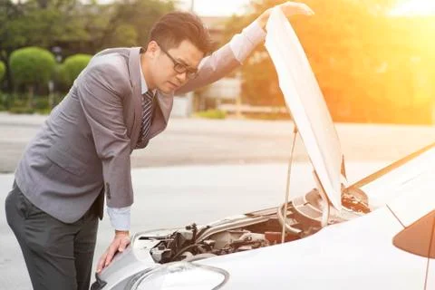 Car breakdown Stock Photos