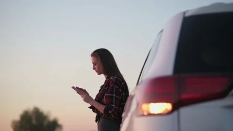 Car breakdown on road. Stock Footage 162120684