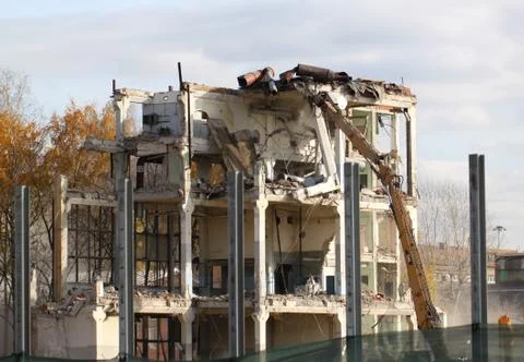 The car breaks down building Stock Photos