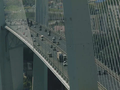Car on the bridge Stock Footage 80672295