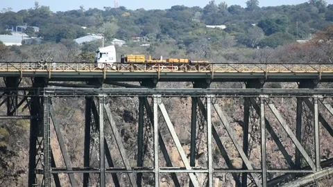 Car on the bridge Stock Footage 202178500