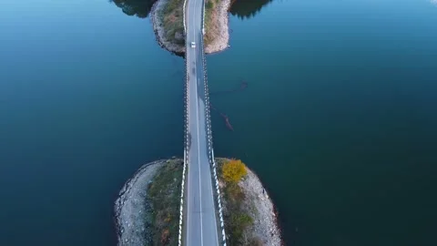 Car on the bridge Stock Footage 220006784