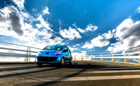 Car on Bridge Stock Photos