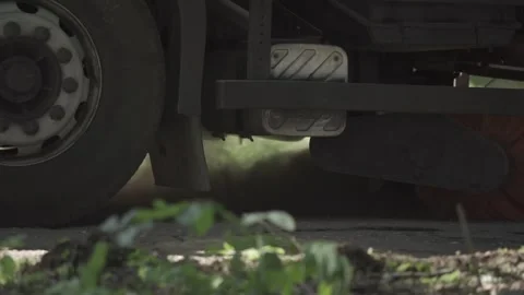 Car brushes the road, summer Stock Footage 300867175