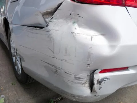 Car bumper damage Stock Photos