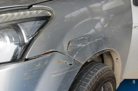 Car bumper damage Stock Photos