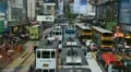 Car, Bus Traffic, Hong Kong Crowds Rush Hour Causeway Bay, Crowded Street HD Footage