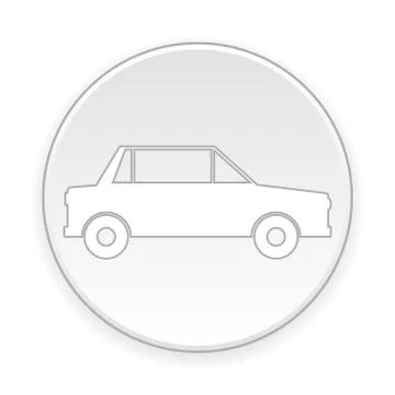 Car button. Illustrazione stock