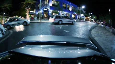 Car cam rear view Stock Footage 802736