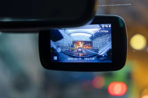 Car camera is able to capture excellent and clear images Stock Photos
