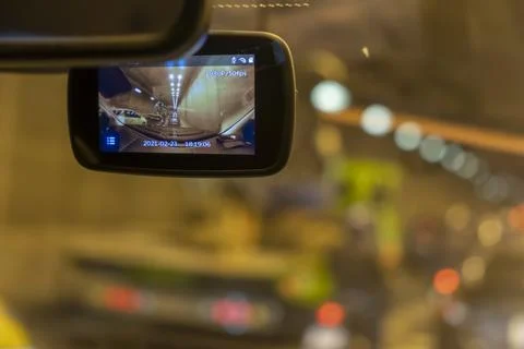 Car camera is able to capture excellent and clear images Stock Photos