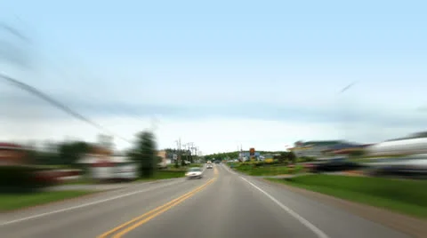 Car Camera Super Fast Time Lapse on Highway – Daylight Time Stock Footage 24159824