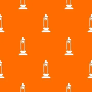 Car candle pattern orange Illustrazione stock