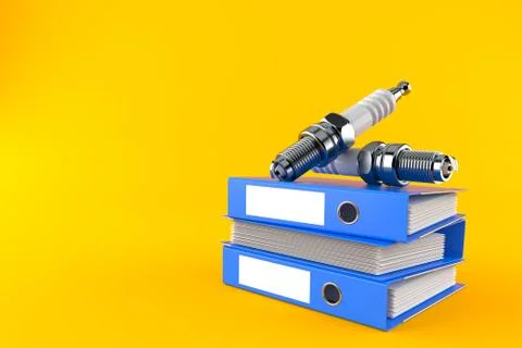 Car candles with ring binders Stock Illustration