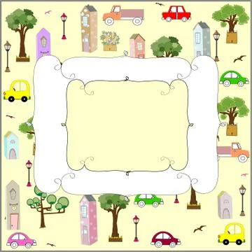 Car card Stock Illustration