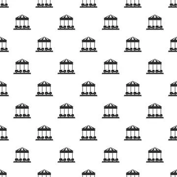 Car carousel pattern seamless vector Illustrazione stock