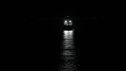 Car carrier at night2 Video stock 2655559