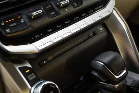 Car CD-changer closeup Stock Photos