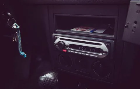 Car CD stereo Stock Photos