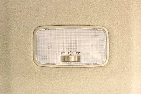 Car ceiling light. Stock Photos
