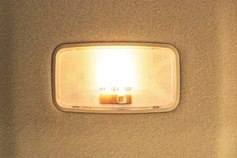 Car ceiling light. Stock Photos