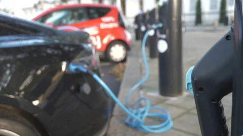 A car charger in an electric socket. Stock Footage 134910379