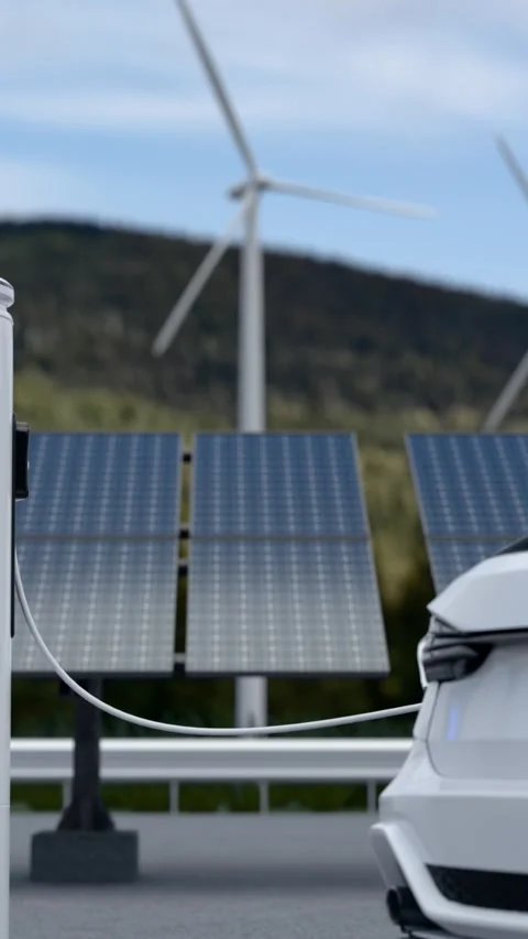 Car is charging H2 Stock-Footage 303099816