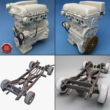 Car Engine - 3D model by 3DWALKABOUT (@3dwalkabout) [6c7f317]