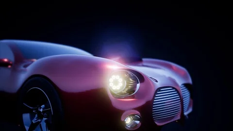 Car chassis with engine and wheels 库存影片 93587822