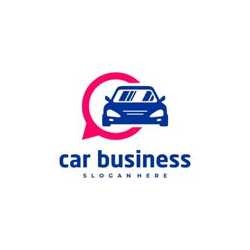 Car chat logo vector template, Creative car logo design concepts Stock Illustration