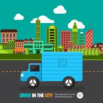 Car city Stock Illustration