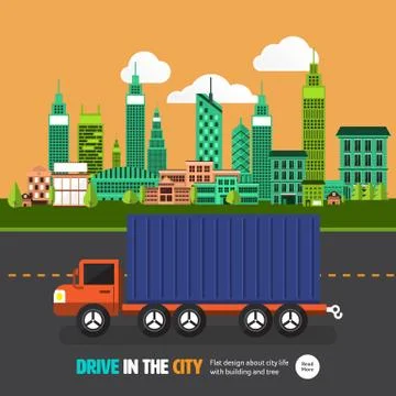 Car city Stock Illustration