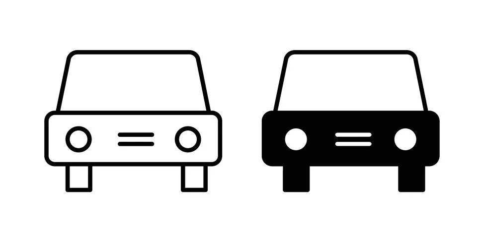Car cleaning service icon bundle for website design projects Stock Illustration