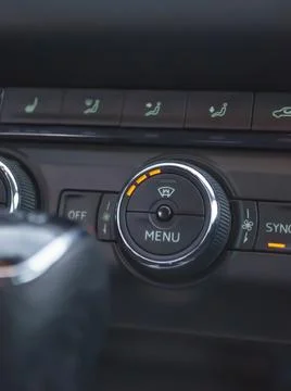 Car climate buttons Stock Photos