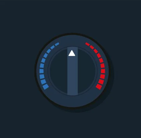 Car climate control with air condition button, vector design Stock Illustration