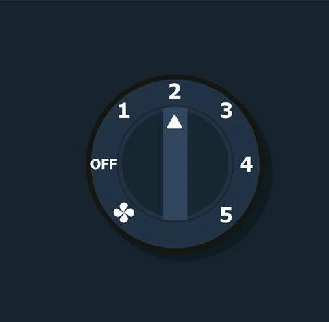 Car climate control with air condition button, vector design Stock Illustration
