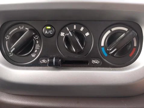 Car Climate Control: A Closer Look at the Controls Stock Photos