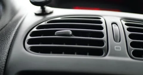 Car Climate Control System Operation Sound Detailed View Dashboard Air Vents Stock Footage 321808918