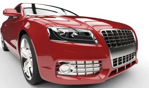 Car Close Up Headlights Stock Illustration