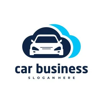 Car cloud logo vector template, Creative car logo design concepts Stock Illustration