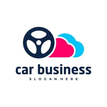 Car cloud logo vector template, Creative car logo design concepts Stock Illustration