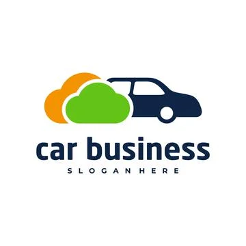 Car cloud logo vector template, Creative car logo design concepts Stock Illustration