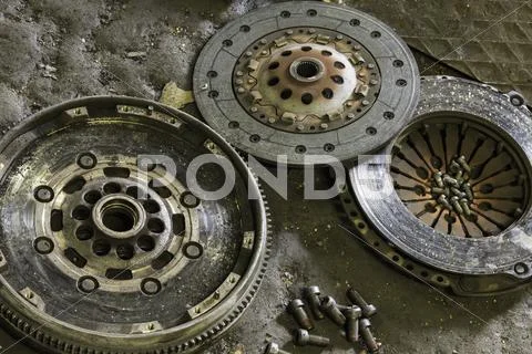 Car clutch components Stock Photos