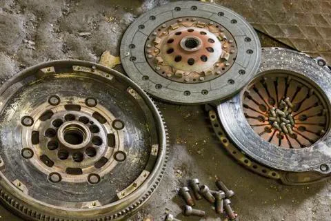 Car clutch components Stock Photos