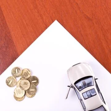 Car, coins Stock Photos