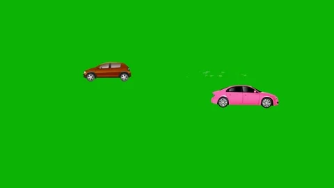 Car Collision Animation on Green Screen – High-Speed Car Crash Stock Footage 314919382