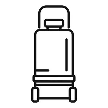 Car compressor icon outline vector. Air machine Ilustração Stock