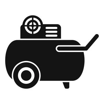 Car compressor icon simple vector. Air machine Ilustração Stock